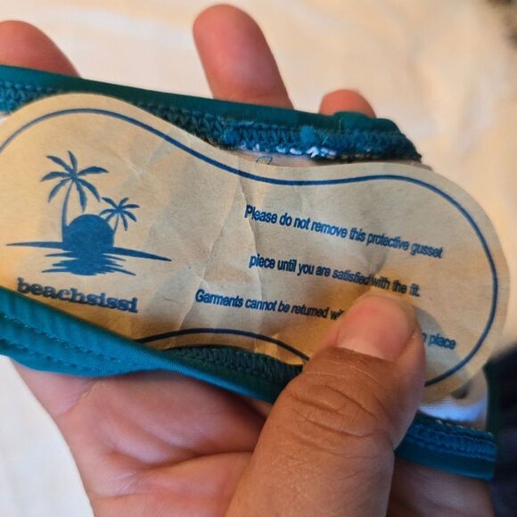 Beachsissi High Waisted Bathing Suit Bottom Sz M - Picture 3 of 7